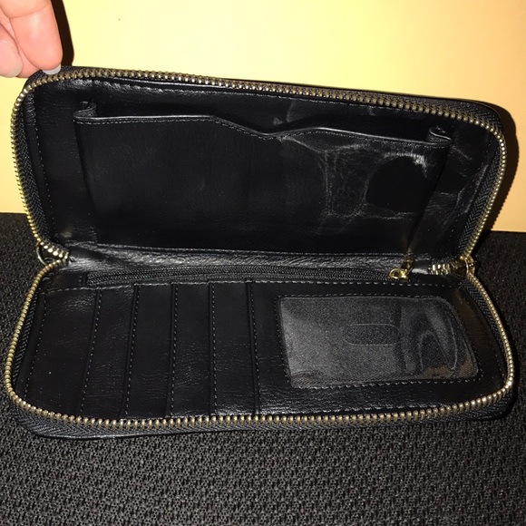 Black Bow Leather Wallet - Picture 6 of 7